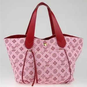 LOUIS VUITTON
Limited Edition Red Canvas Cabas Ipanema PM Bag